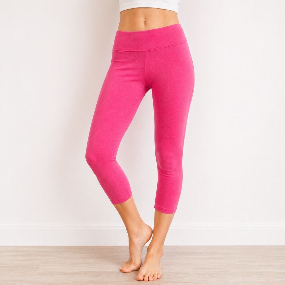 Free People Movement Bright Pink Cropped Leggings Sz S